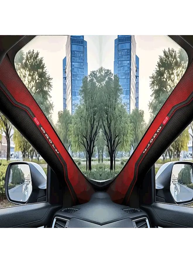 ملصقات سيارات أنيمي الرياضية 2 قطعة ملصقات عمود A العالمي مقاومة للعوامل الجوية - Image 1